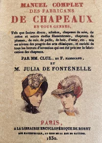 MANUEL COMPLET DES FABRICANTS DE CHAPEAUX EN TOUS GENRES - 1830